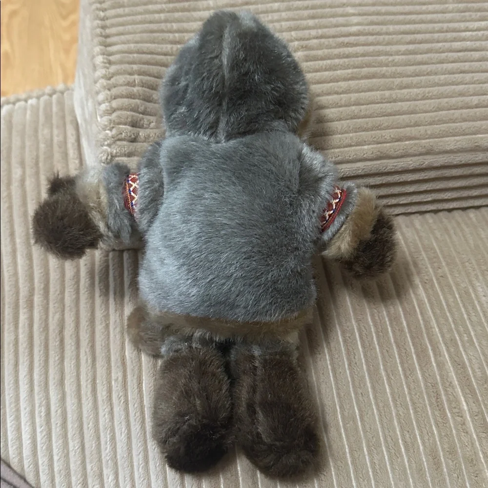 Collectible Artic Circle Eskimo Gray and Brown Plush Doll